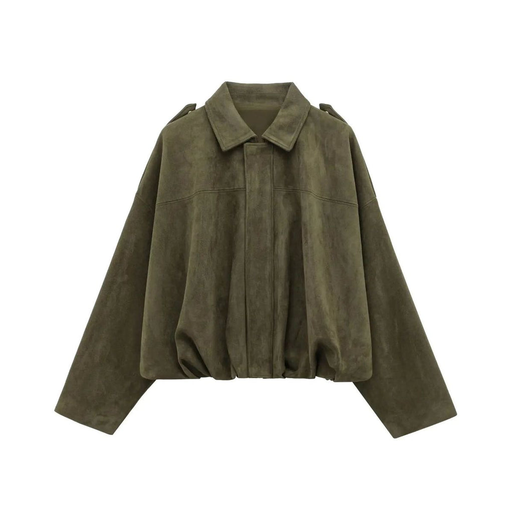 Olive green Suede jacket