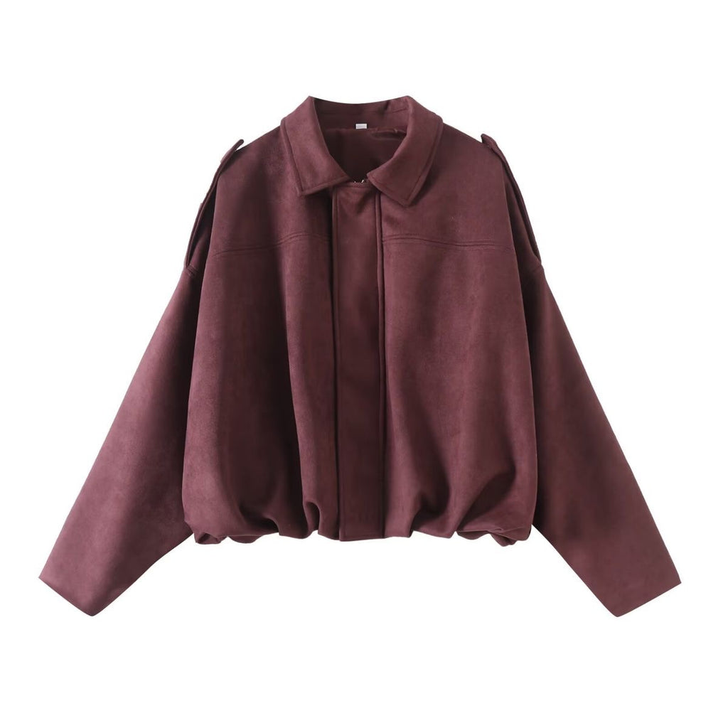 Burgundy Suede jacket