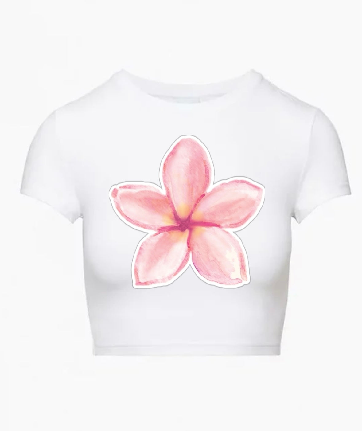 pink bloom baby tee