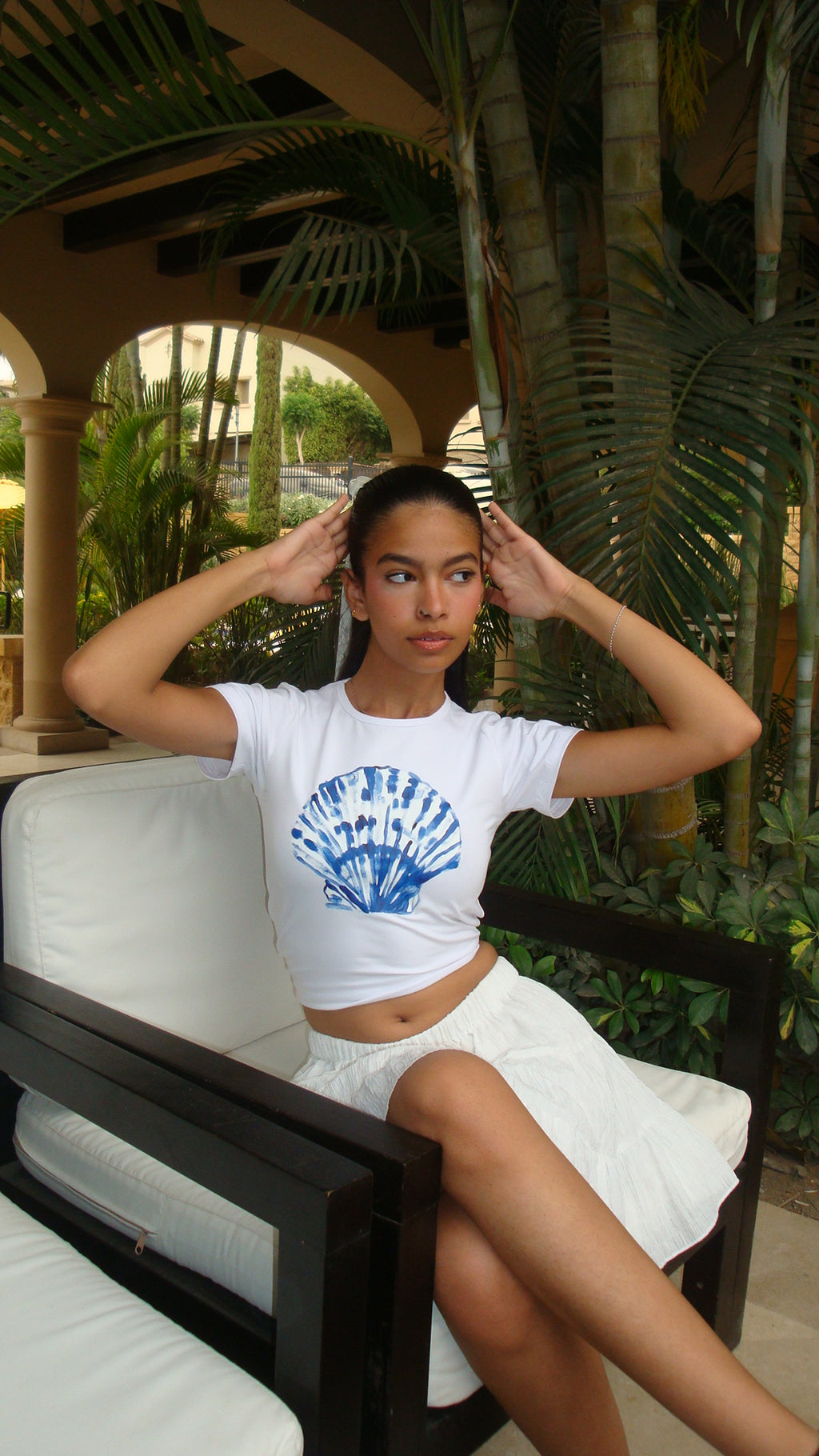 Seashell baby tee