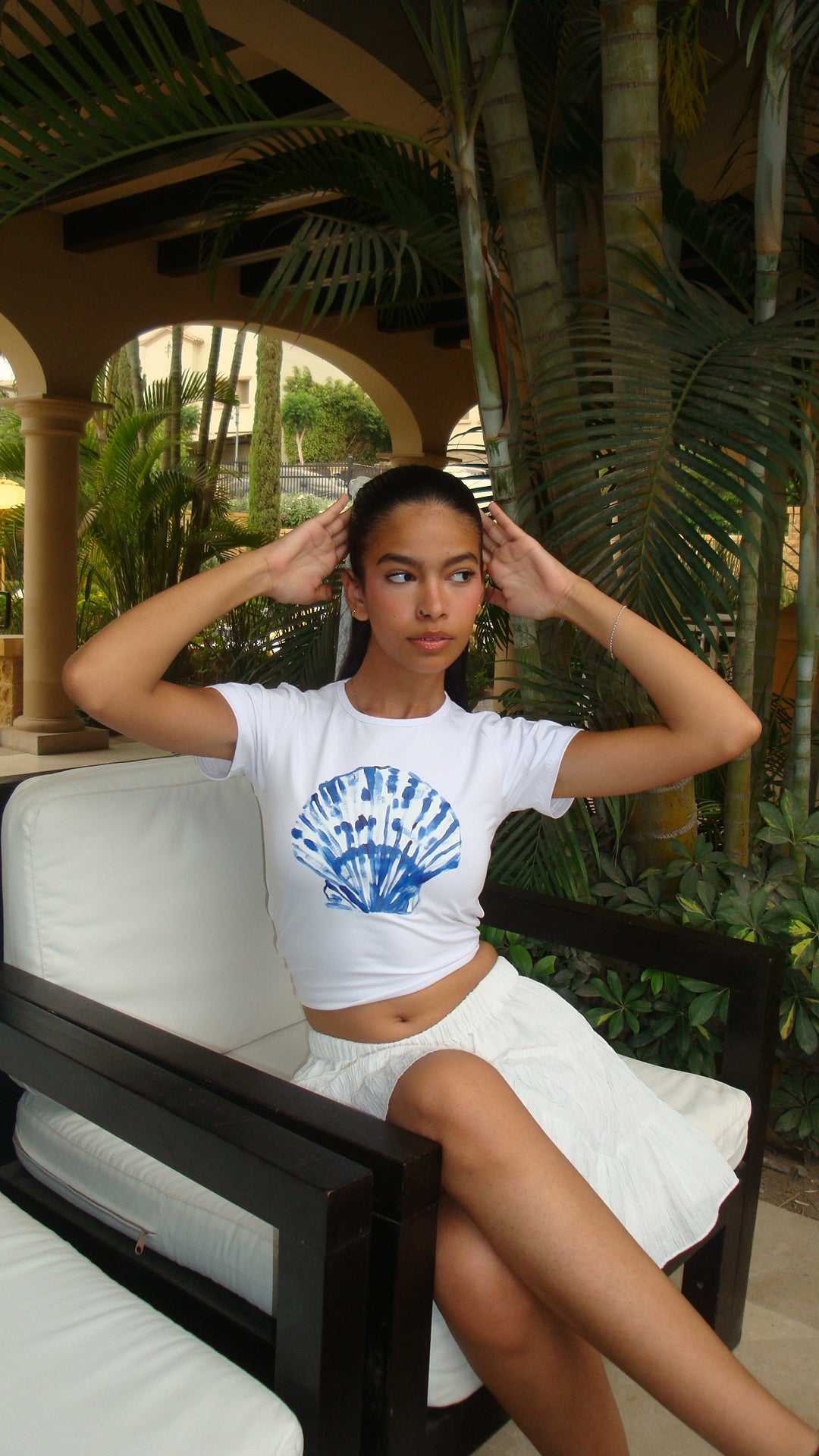 Seashell baby tee