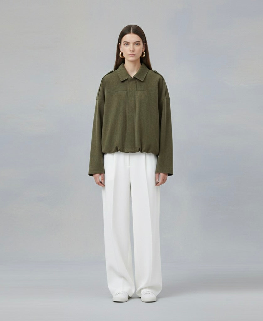 Olive green Suede jacket