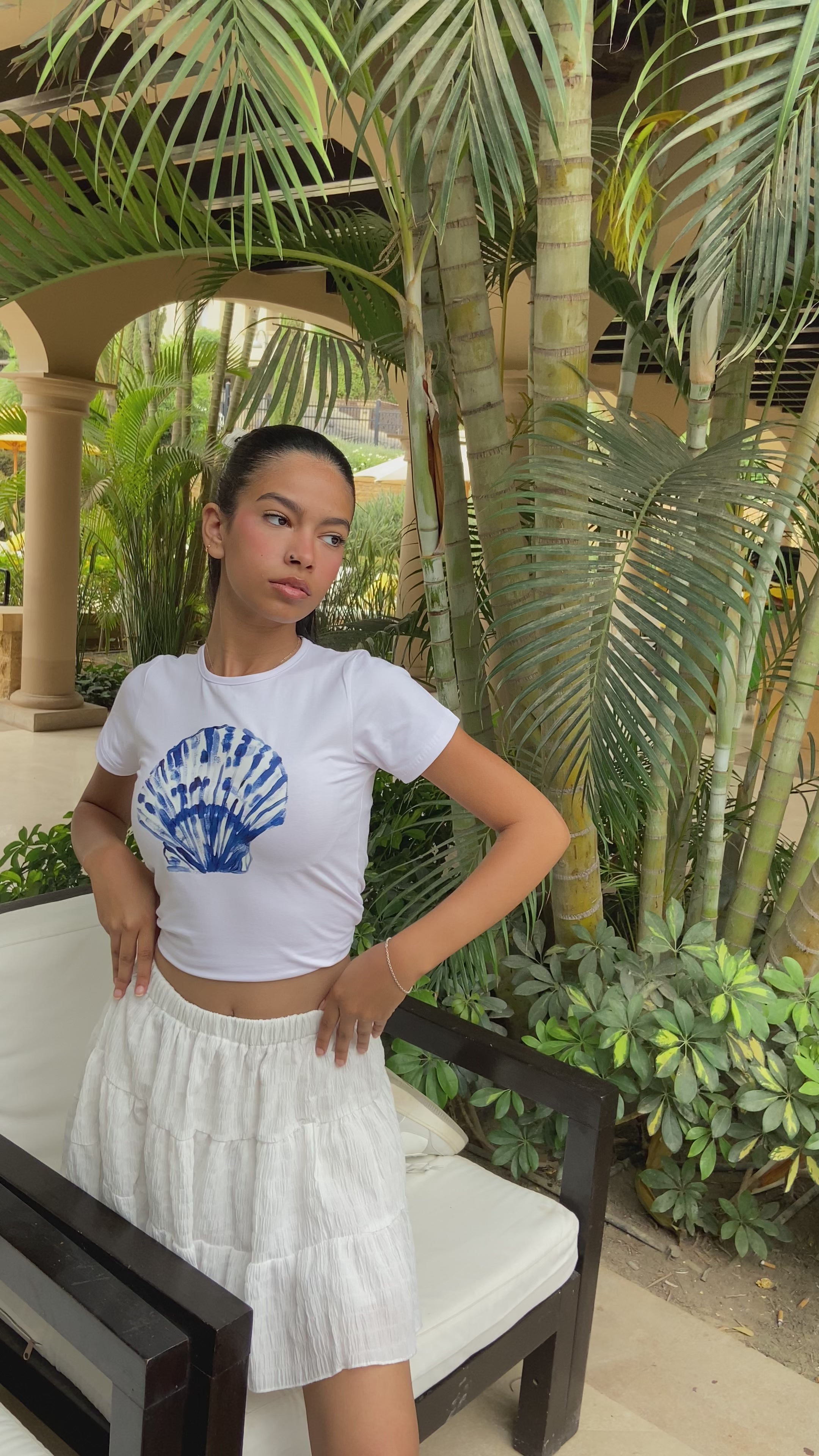 Seashell baby tee