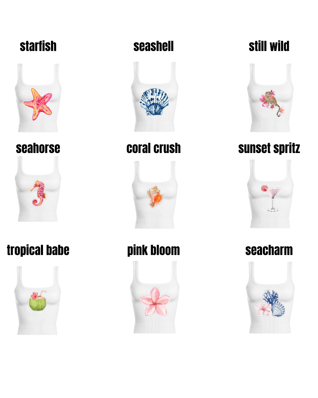 No sleeves club tank tops