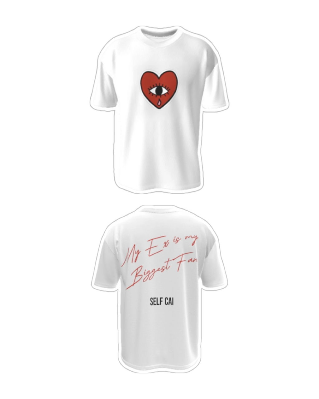 My ex is my biggest fan unisex boxy fit tshirt