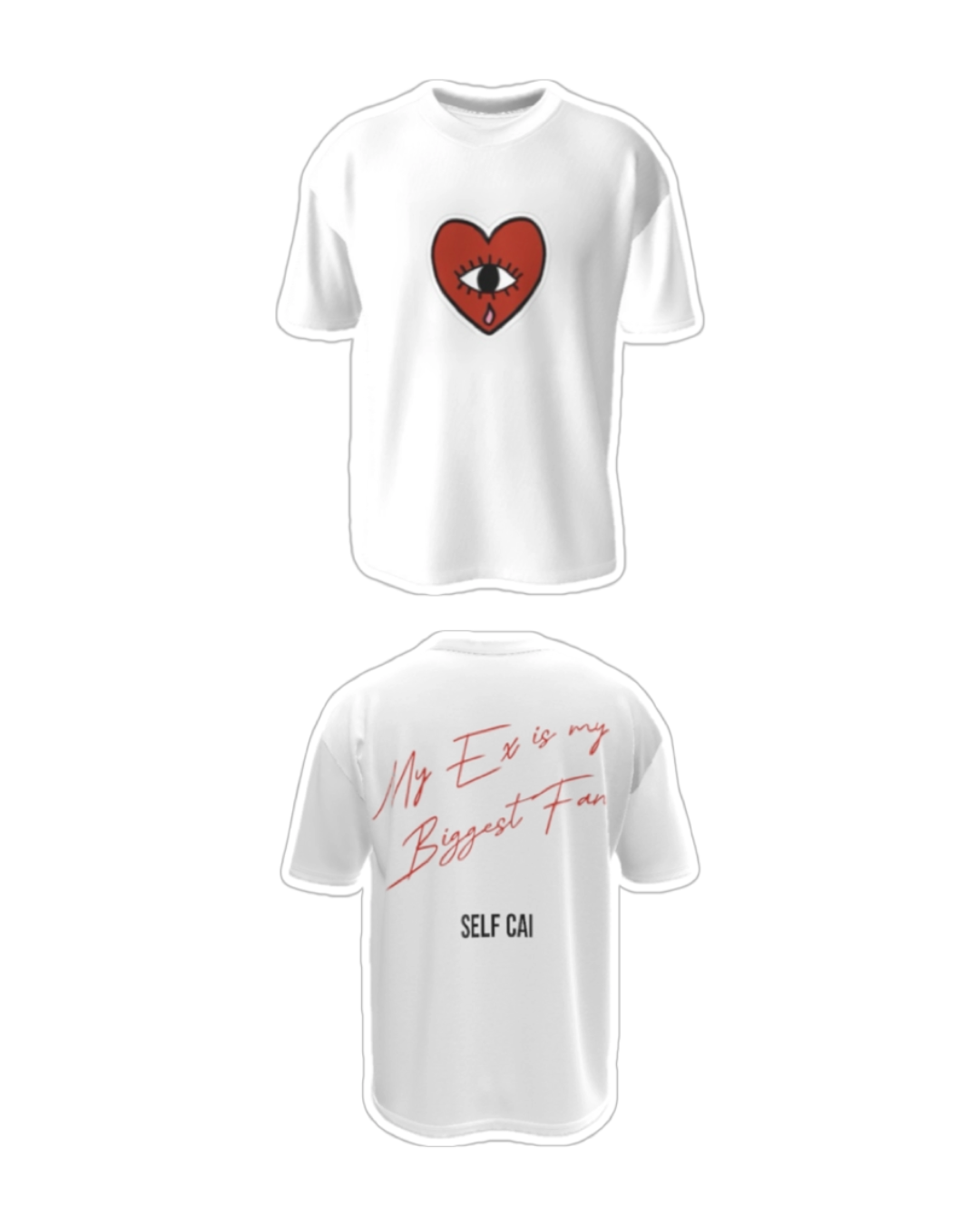 My ex is my biggest fan unisex boxy fit tshirt
